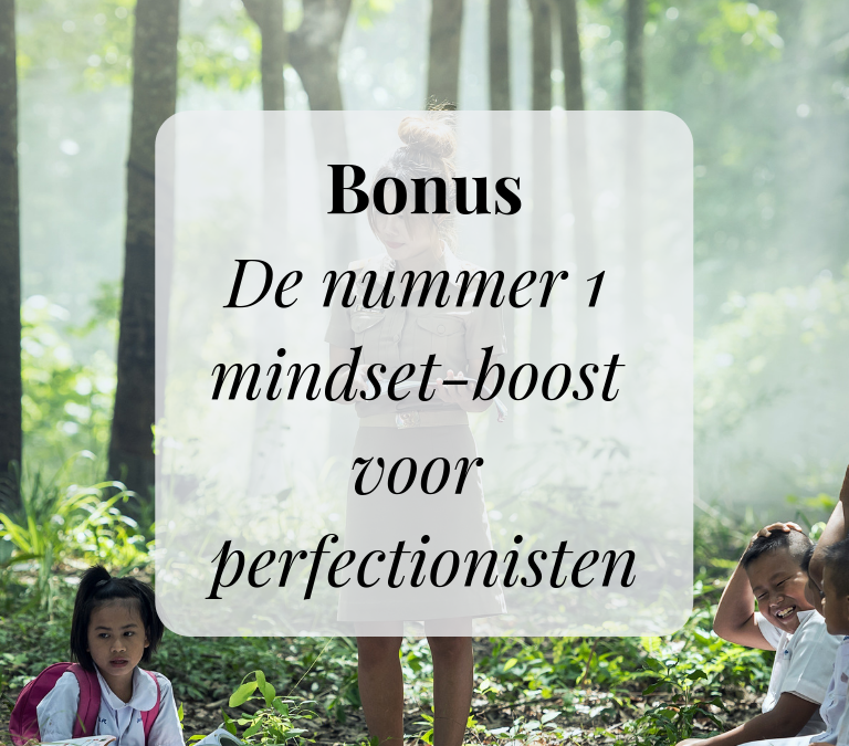 Bonus: De nummer 1 mindset-boost voor perfectionisten